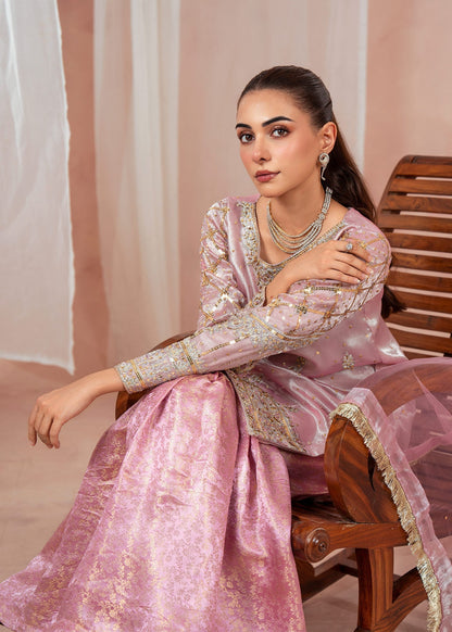 Mauve Pink 3 Piece Gharara Online in Sri Lanka India Australia