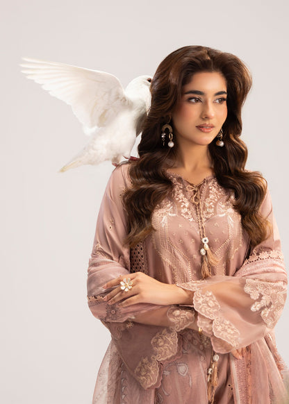 Mauve Pink Lawn Festive Wear Suit Online in Sri Lanka India Australia