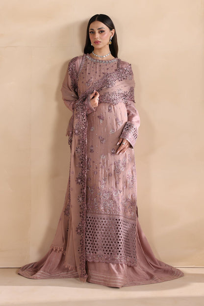 Mauve Pink Raw Silk Trouser Embroidered Suit Online in Dubai DXB UAE Abudhabi Meena Bazaar