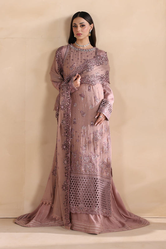Mauve Pink Raw Silk Trouser Embroidered Suit Online in Dubai DXB UAE Abudhabi Meena Bazaar