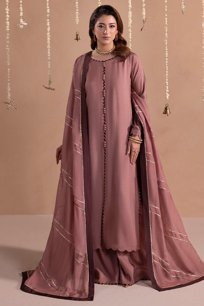 Mauve Raw Silk Sharara Pakistani Suit Online in Dubai UAE Abudhabi Ajman Sharjah