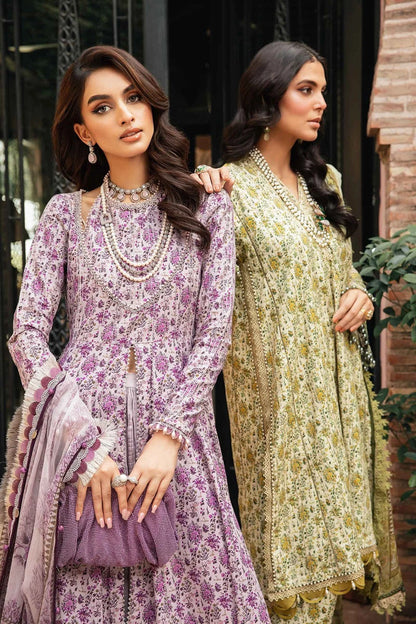 Sequins Embroidered Lawn Suit with Chiffon Dupatta