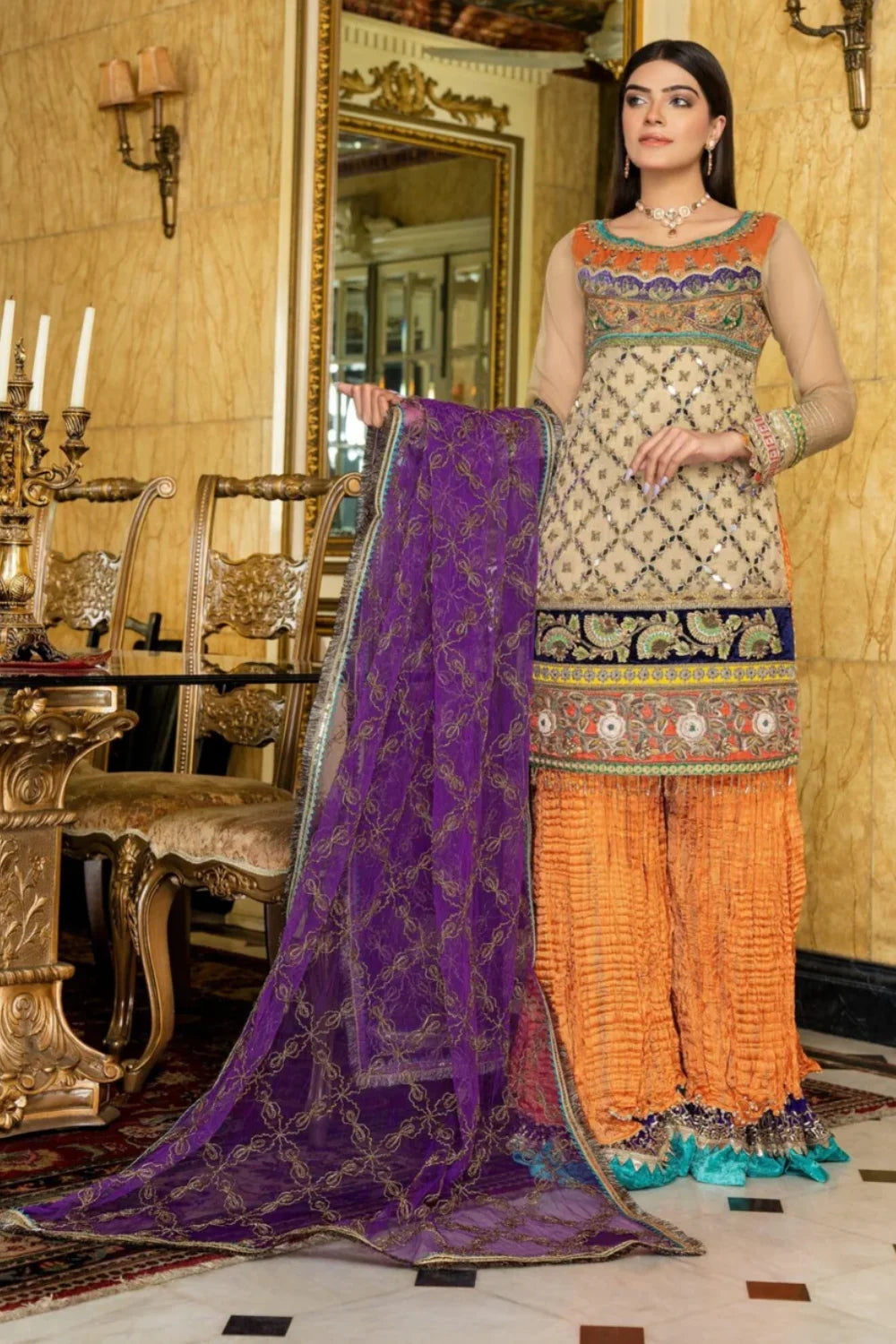 Handmade Pure Maysuri Sharara