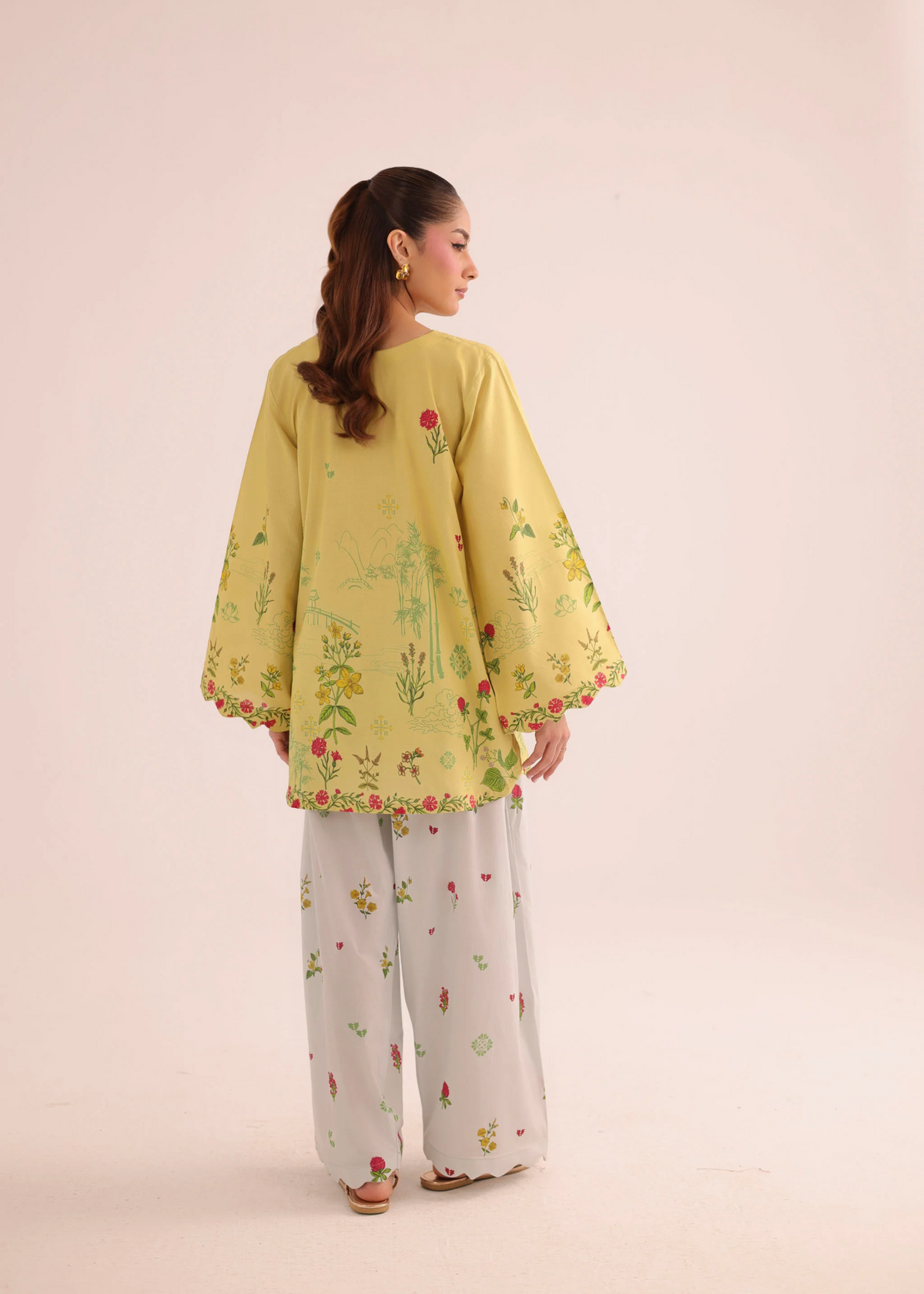 Mellow Yellow 2 Piece Kurti Set Online in Sri Lanka India Australia