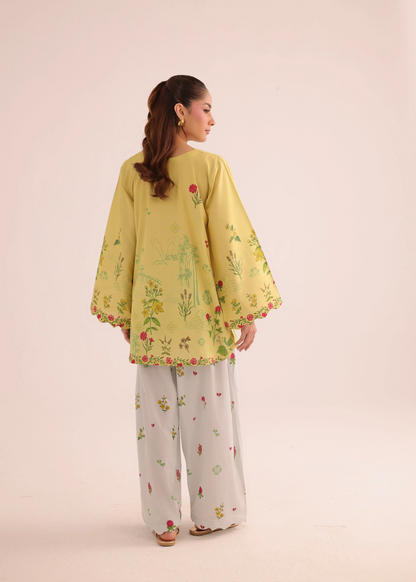 Mellow Yellow 2 Piece Kurti Set Online in Sri Lanka India Australia