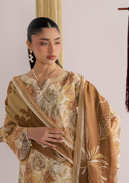 Mellow Yellow Lawn Dress Material Online in Dubai DXB UAE Abudhabi Meena Bazaar