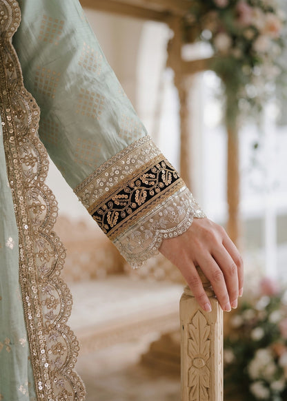 Mint Green Cotton Masuri Pishwas Suit for Women Online in Dubai DXB UAE Abudhabi Meena Bazaar