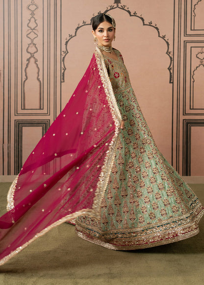 Mint Green Embellished Chiffon Salwar Suit Online in UK USA Canada