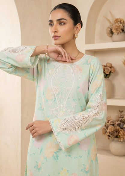 Mint Green Embroidered Cambric Cotton Co Ord Set Online in Dubai DXB UAE Abudhabi Meena Bazaar