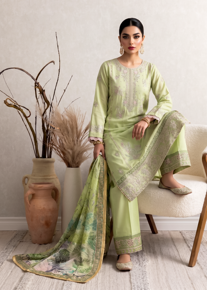 Mint Green Embroidered Cotton Salwar Suit Online in Sri Lanka India Australia