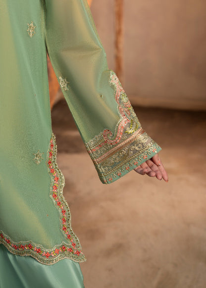 Mint Green Embroidered Festive Wear Suit Online in Sri Lanka India Australia