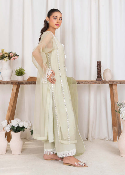 Mint Green Pakistani Designer Organza Salwar Kameez Online in KSA Riyadh Saudi Arabia Oman Bahrain Qatar