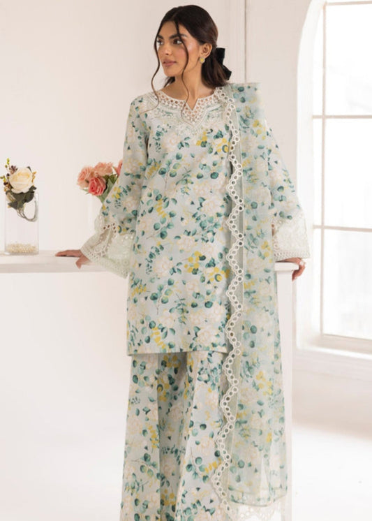 Mint Green Silk Pakistani Suit with Dupatta Online in Sri Lanka India Australia