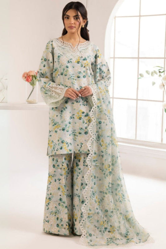 Mint Green Silk Straight Cut Kurta Trouser with Dupatta Online in Dubai UAE Abudhabi Ajman Sharjah