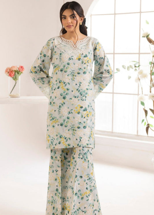 Mint Green Silk Straight Kurta Trouser Suit Online in Dubai DXB UAE Abudhabi Meena Bazaar