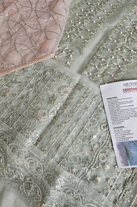 Mint Green Hand Embellished Anarkali