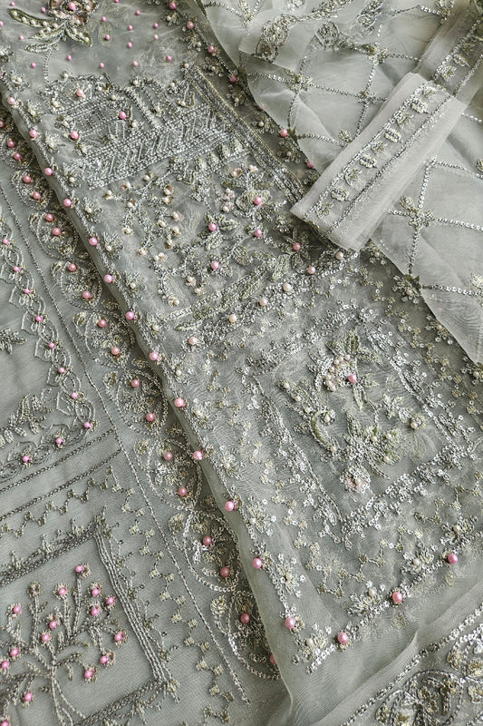 Mint Green Hand Embellished Anarkali