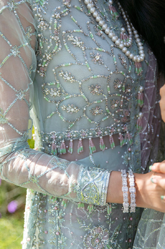Mint Green Hand Embellished Anarkali