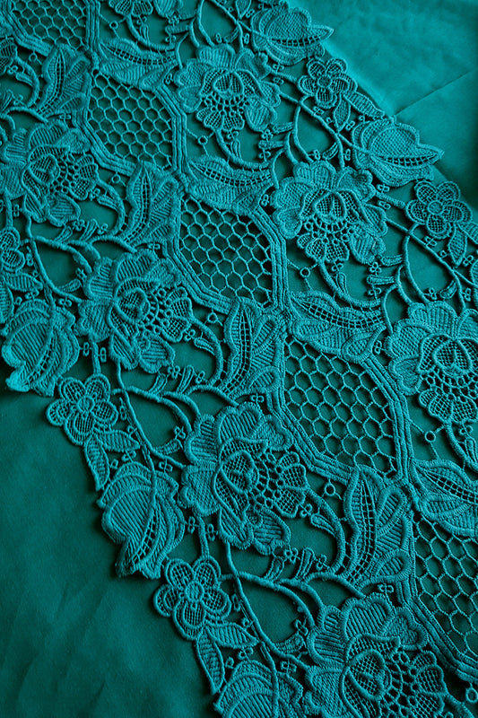 Bottle Green Embroidered Lawn Suit