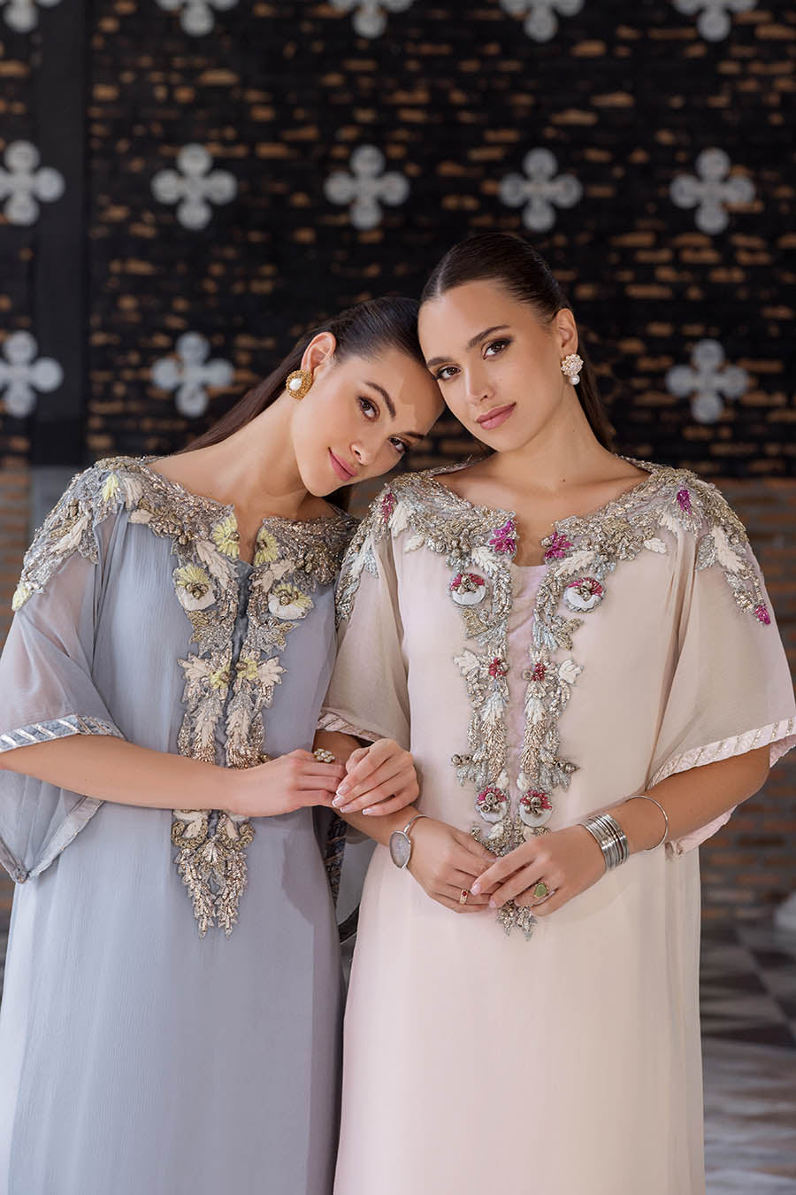 Light Purple 2pc Suit with 3D Work