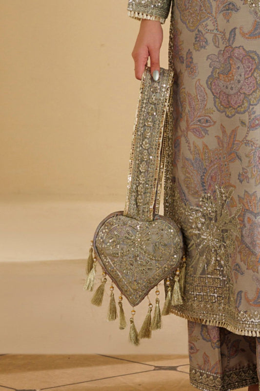 Moss Green Leather Potli Bag Online in Dubai UAE Abudhabi Ajman Sharjah