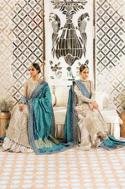 Mouse Grey Hand Embellished Organza Pakistani Suit Online in Dubai UAE Abudhabi Ajman Sharjah