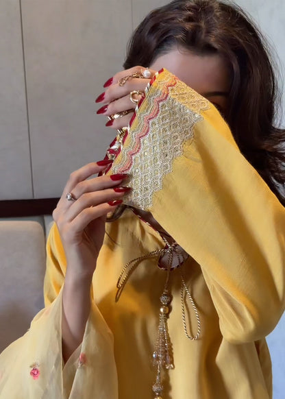 Multi Color Embroidered Farshi Shalwar with Dupatta Online in UK USA Canada