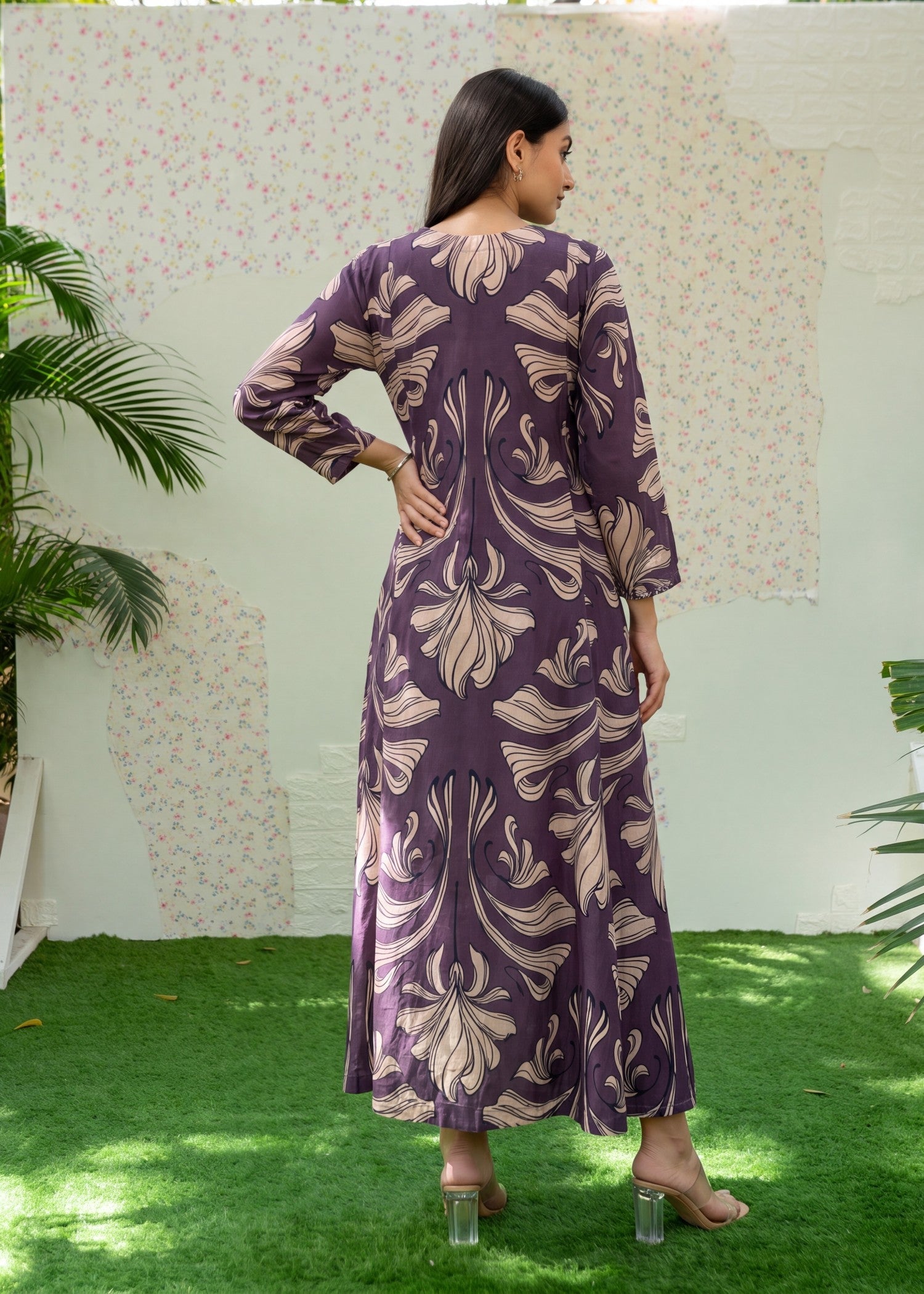 Multi Color Embroidered Lawn Pishwas Dress Material Online in Sri Lanka India Australia