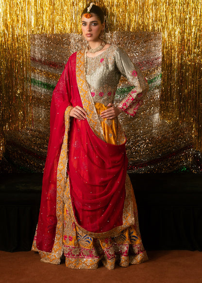 Multi Color Embroidered Lehenga Choli Set Online in Dubai DXB UAE Abudhabi Meena Bazaar