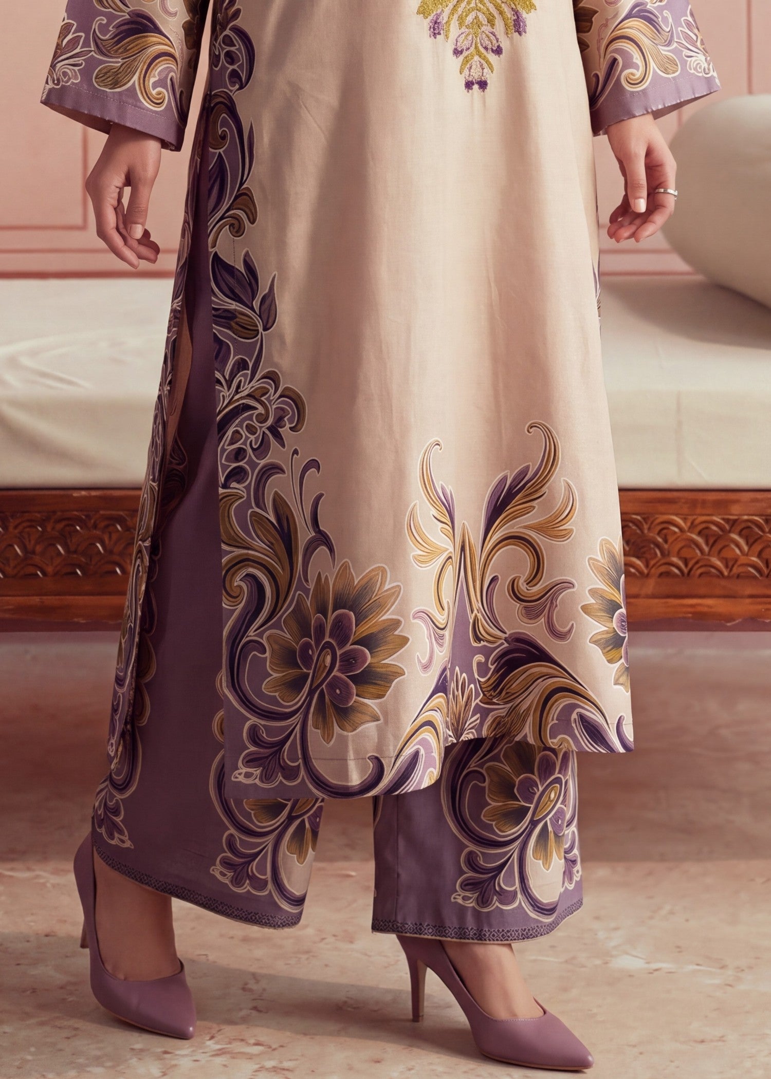 Multi Color Lawn Suit Online in Sri Lanka India Australia