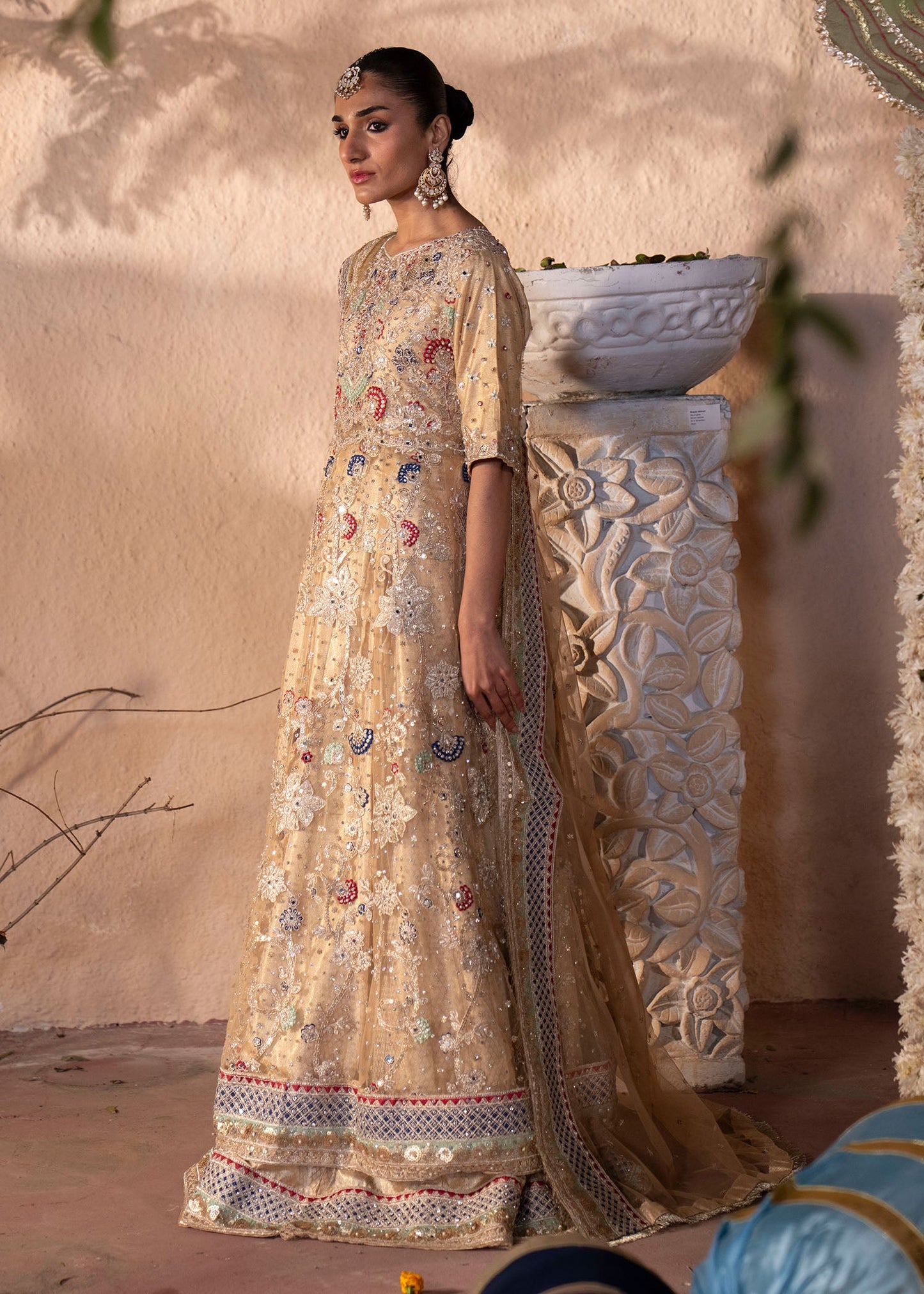 Multi Color Net Maxi Salwar Suit Online in UK USA Canada
