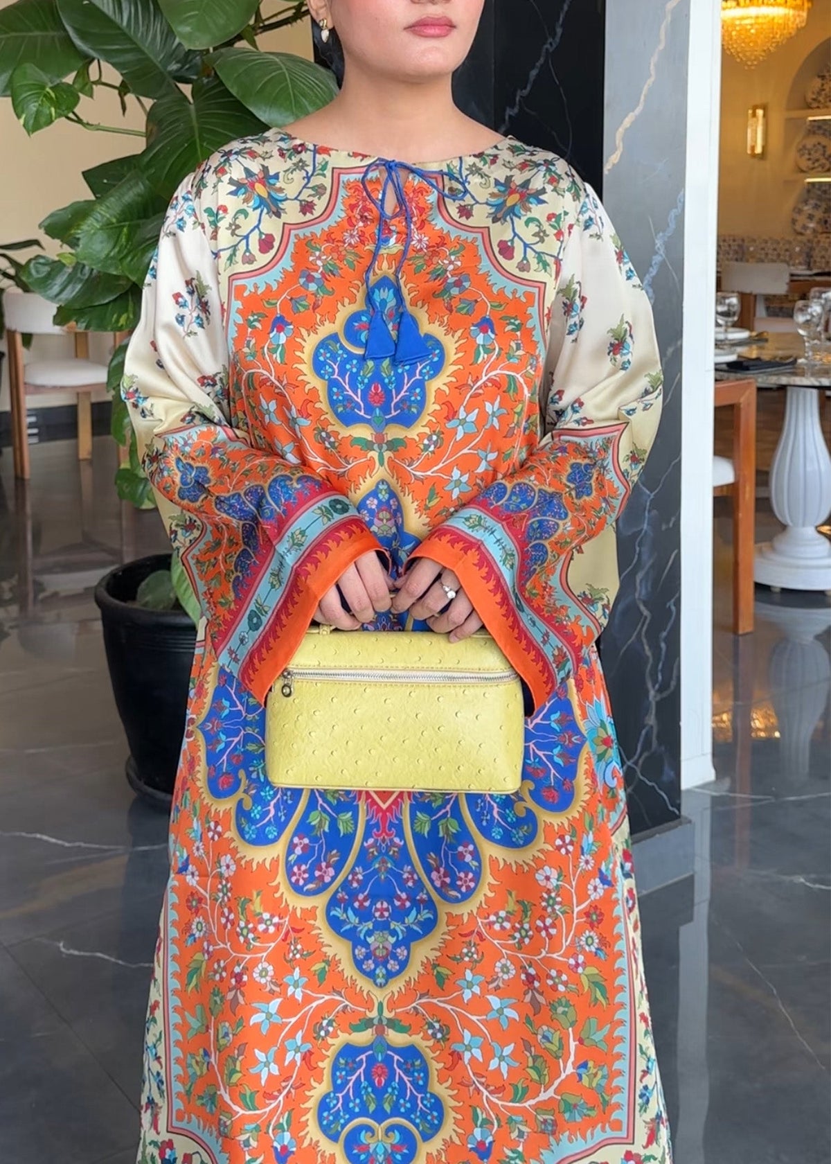 Multi Color Satin Silk Kaftan Online in Dubai DXB UAE Abudhabi Meena Bazaar