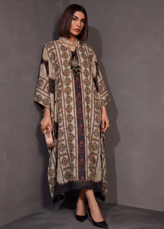 Multi Color Textured Lawn Kaftan Online in Sri Lanka India Australia
