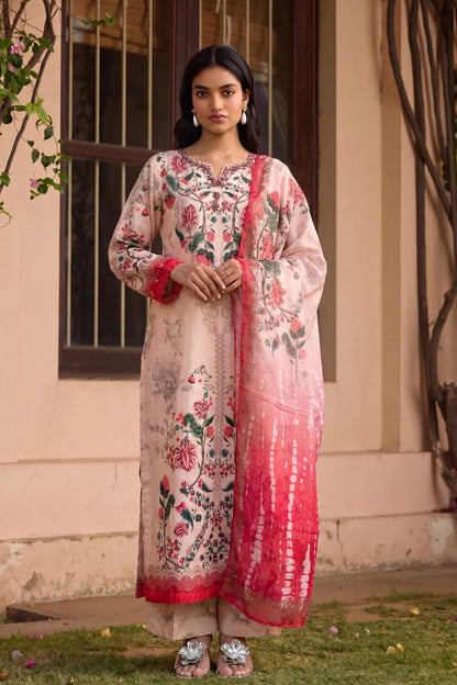 Multi Embellished Lawn Salwar Suit Online in Dubai UAE Abudhabi Ajman Sharjah