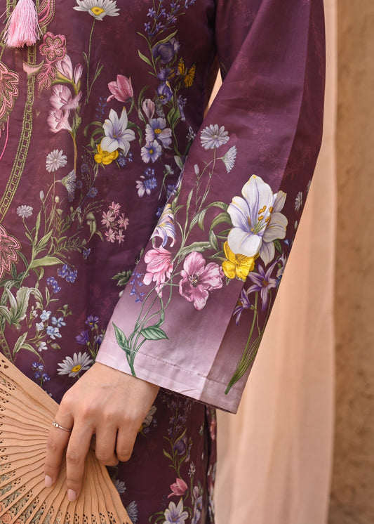 Multi Embroidered Lawn Dress Material Online in Sri Lanka India Australia