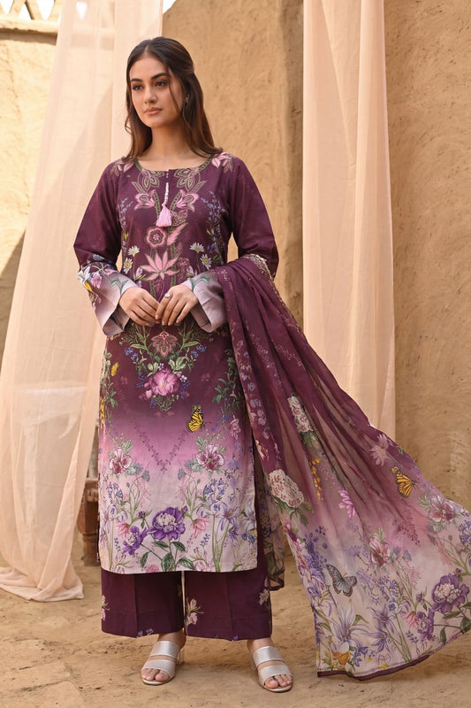 Multi Embroidered Lawn Pakistani Suit Online in Dubai UAE Abudhabi Ajman Sharjah