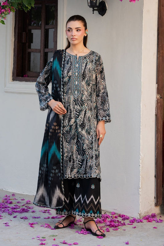 Multi Embroidered Lawn Salwar Kameez Online in Dubai UAE Abudhabi Ajman Sharjah