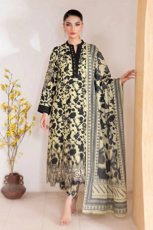 Multi Embroidered Lawn Salwar Suit Online in Dubai UAE Abudhabi Ajman Sharjah