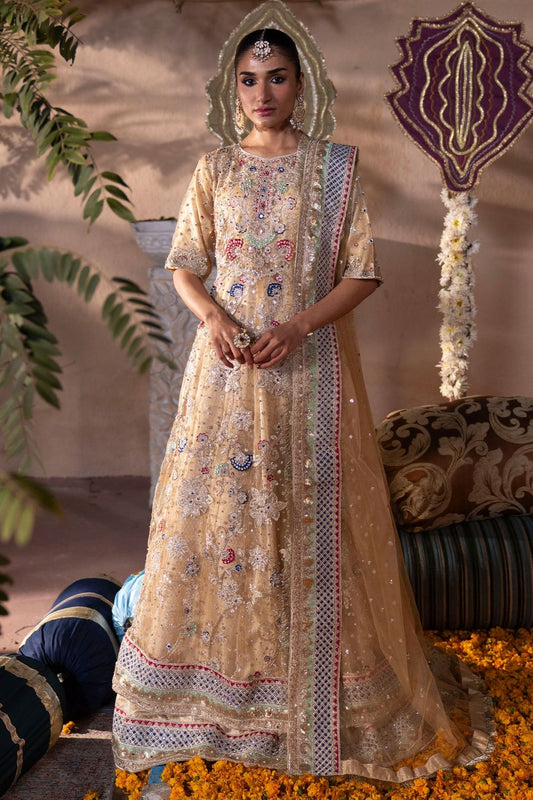 Multi Net Festive Maxi Salwar Suit Online in Dubai UAE Abudhabi Ajman Sharjah