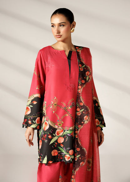 Multi Shade Silk Finish Lawn Shalwar Suit Online in Dubai UAE Abudhabi Ajman Sharjah