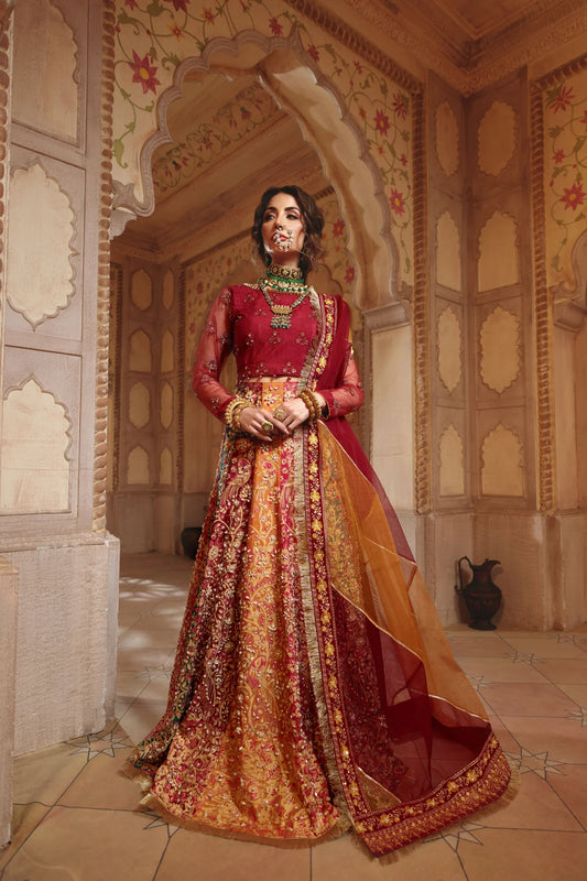 Handmade Raw Silk Lehenga (Made-to-Order)