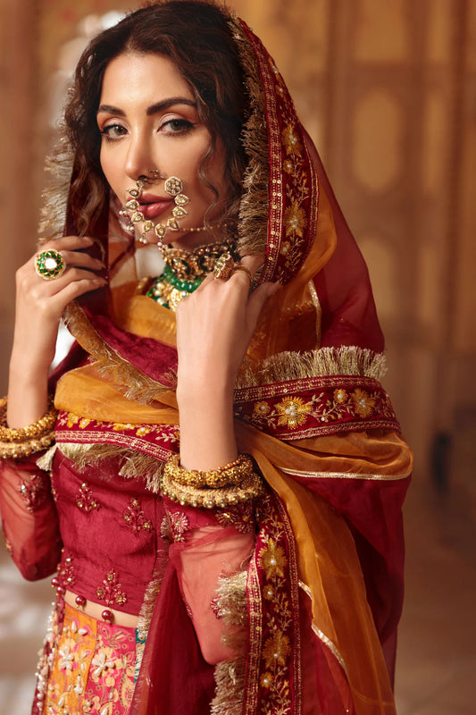 Handmade Raw Silk Lehenga (Made-to-Order)