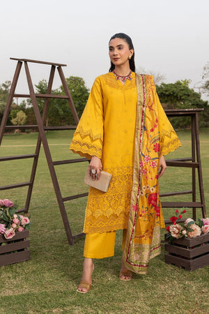 Mustard Embroidered Chikankari Cotton Straight Kurta Suit Online in Dubai UAE Abudhabi Ajman Sharjah
