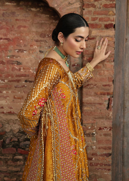 Mustard Flared Lehenga Suit Online in Sri Lanka India Australia