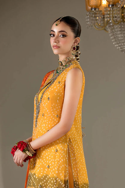 Mustard Gotta Work Silk Farshi Shalwar Online in Sri Lanka India Australia