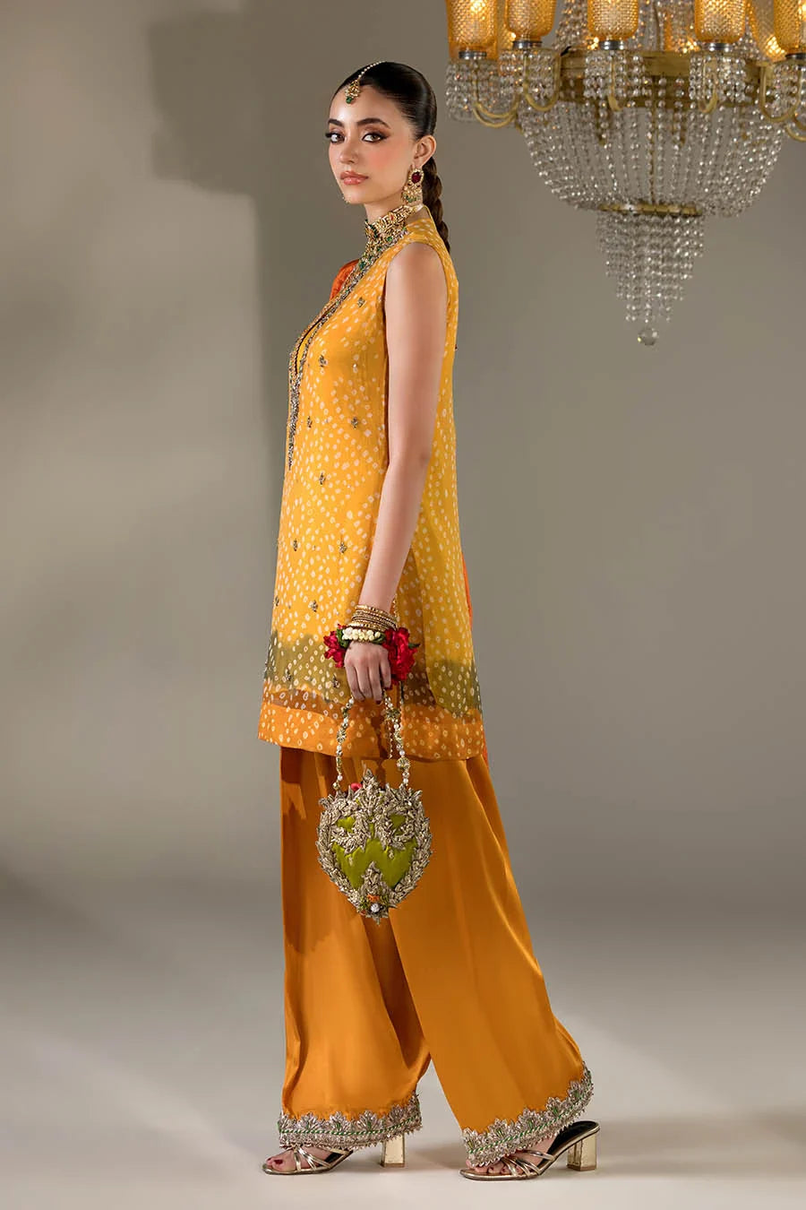 Mustard Silk Farshi Shalwar Kameez Online in Dubai UAE Abudhabi Ajman Sharjah
