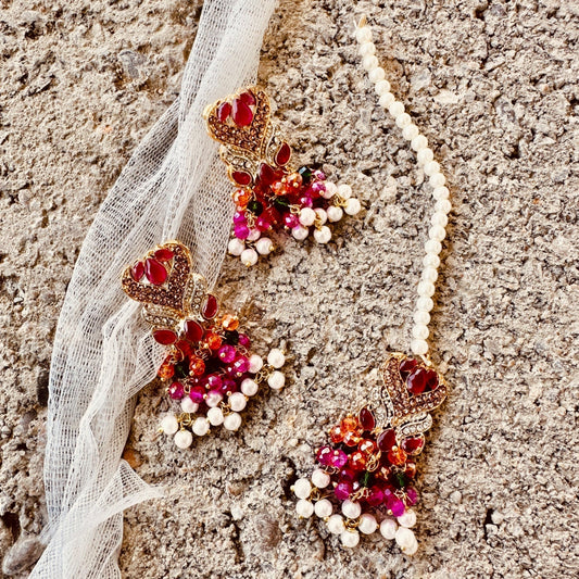 Naulakha Choker Set Multi Online in KSA Riyadh Saudi Arabia Oman Bahrain Qatar