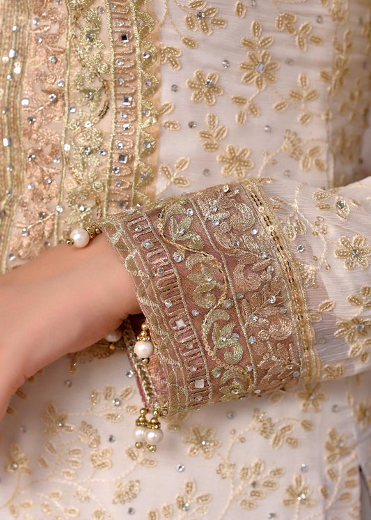 Off-White Chiffon Gharara Festive Outfit Online in Dubai DXB UAE Abudhabi Meena Bazaar