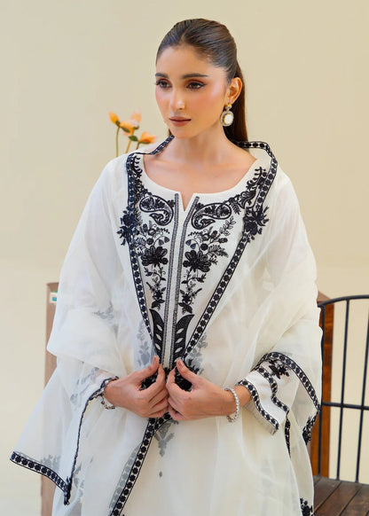 Off White Viscose Raw Silk Embroidered Kurta Set with Dupatta