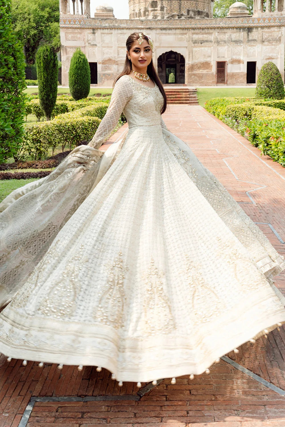 Pure Chiffon Lehenga / Anarkali Peshwas with Mirror Work